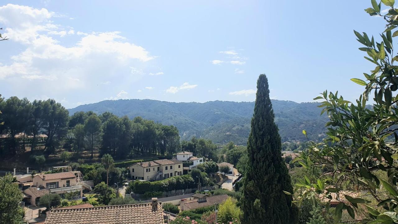 شقة Calme Et Vue Panoramique Pégomas المظهر الخارجي الصورة